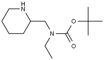 Ethyl-piperidin-2-ylmethyl-carbamic acid tert-butyl ester Structural