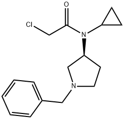 N-((S)-1-Benzyl-pyrrolidin-3-yl)-2-chloro-N-cyclopropyl-acetaMide Structural