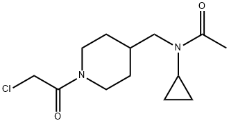 N-[1-(2-Chloro-acetyl)-piperidin-4-ylMethyl]-N-cyclopropyl-acetaMide Structural