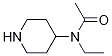 N-Ethyl-N-piperidin-4-yl-acetaMide Structural