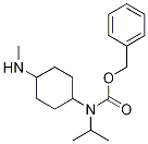 Isopropyl-(4-MethylaMino-cyclohexyl)-carbaMic acid benzyl ester Structural