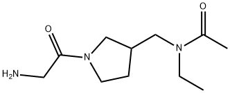 N-[1-(2-AMino-acetyl)-pyrrolidin-3-ylMethyl]-N-ethyl-acetaMide Structural