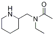 N-Ethyl-N-piperidin-2-ylMethyl-acetaMide Structural