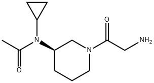 N-[(R)-1-(2-AMino-acetyl)-piperidin-3-yl]-N-cyclopropyl-acetaMide Structural