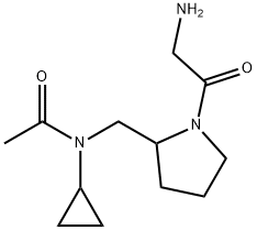 N-[1-(2-AMino-acetyl)-pyrrolidin-2-ylMethyl]-N-cyclopropyl-acetaMide Structural
