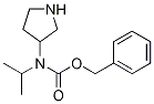 Isopropyl-pyrrolidin-3-yl-carbaMic acid benzyl ester Structural