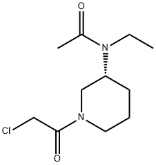 N-[(R)-1-(2-Chloro-acetyl)-piperidin-3-yl]-N-ethyl-acetaMide Structural