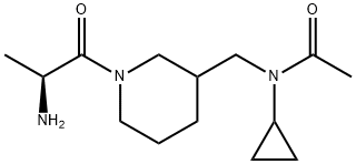 N-[1-((S)-2-AMino-propionyl)-piperidin-3-ylMethyl]-N-cyclopropyl-acetaMide Structural