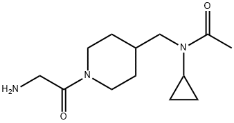 N-[1-(2-AMino-acetyl)-piperidin-4-ylMethyl]-N-cyclopropyl-acetaMide Structural