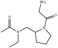 N-[1-(2-AMino-acetyl)-pyrrolidin-2-ylMethyl]-N-ethyl-acetaMide Structural