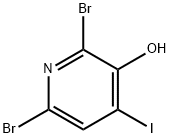 2,6-dibroMo-4-iodopyridin-3-ol Structural Picture