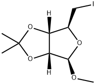 (3aS,4S,6R,6aR)-4-(iodoMethyl)-6-Methoxy-2,2-diMethyltetrahydrofuro[3,4-d][1,3]dioxole Structural Picture