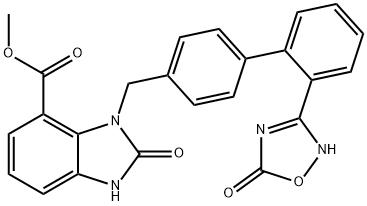 Methyl 2-oxo-3-((2'-(5-oxo-4,5-dihydro-1,2,4-oxadiazol-3-yl)biphenyl-4-yl)Methyl)-2,3-dihydro-1H-benzo[d]iMidazole-4-carboxylate