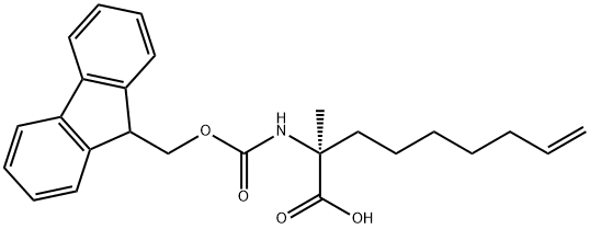 (S)-N-FMoc-2-(6'-heptenyl)alanine Structural