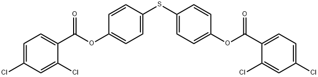 Thiobis(4,1-phenylene) Bis(2,4-dichlorobenzoate) Structural