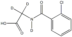 o-Chlorohippuric Acid-d3 Structural