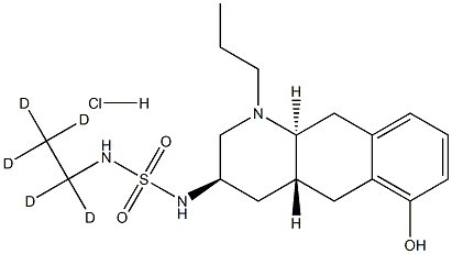 N-(Ethyl-d5)-N'-[(3R,4aR,10aS)-1,2,3,4,4a,5,10,10a-Octahydro-6-hydroxy-1-propylbenzo[g]quinolin-3-yl]sulfaMide Hydrochloride Structural