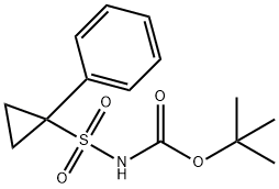 tert-butyl 1-phenylcyclopropylsulfonylcarbaMate Structural