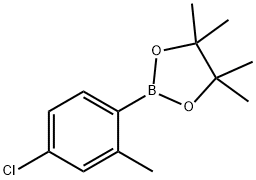 4-Chloro-2-methylphenylboronic acid pinacol ester Structural