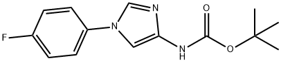 tert-butyl 1-(4-fluorophenyl)-1H-iMidazol-4-ylcarbaMate Structural