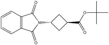 trans-tert-butyl 3-(1,3-dioxoisoindolin-2-yl)cyclobutanecarboxylate Structural