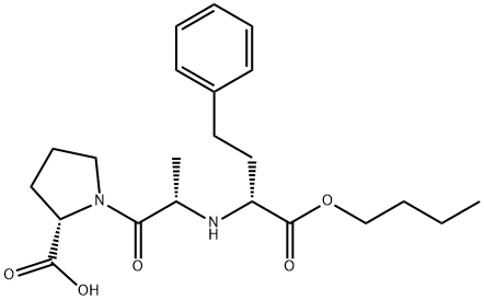 (2S)-1-[(2S)-2-[[(1S)-1-(Butoxycarbonyl)-3-phenylpropyl]aMino]propanoyl]pyrrolidine-2-carboxylic acid Structural