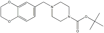 tert-butyl 4-((2,3-dihydrobenzo[b][1,4]dioxin-6-yl)Methyl)piperazine-1-carboxylate Structural