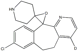 8-Chloro-6,11-dihydro-11-(4-piperidinylidene)-5H-benzo[5,6]cyclohepta[1,2-b]pyridine-d 1-Oxide Structural