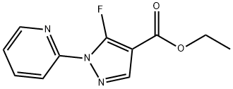 ethyl 5-fluoro-1-(pyridin-2-yl)-1H-pyrazole-4-carboxylate Structural