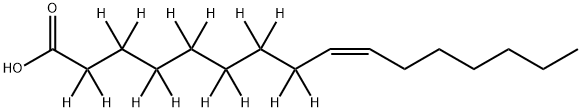 Palmitoleic Acid-d14 Structural