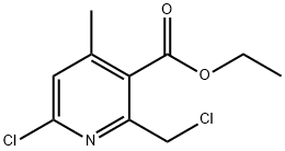 ethyl 6-chloro-2-(chloroMethyl)-4-Methylnicotinate Structural