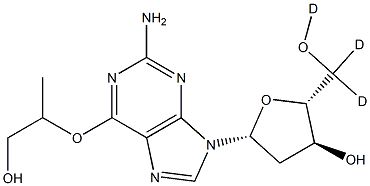 O6-(2-Hydroxy-1-Methylethyl)-2'-deoxyguanosine-d3 Structural