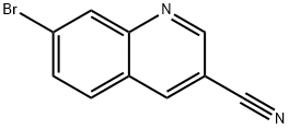 7-BroMo-quinoline-3-carbonitrile Structural