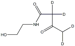N-(2-Hydroxyethyl)acetoacetaMide-d4 Structural