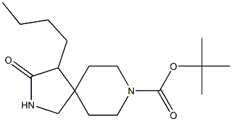 tert-butyl 4-butyl-3-oxo-2,8-diazaspiro[4.5]decane-8-carboxylate Structural