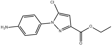 ethyl 1-(4-aminophenyl)-5-chloro-1H-pyrazole-3-carboxylate Structural