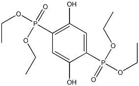 Tetraethyl 2,5-dihydroxy-1,4-benzenediphosphonate Structural