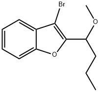 3-BroMo-2-(1-Methoxybutyl)benzofuran Structural