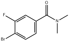 4-BROMO-3-FLUORO-N,N-DIMETHYLBENZAMIDE Structural