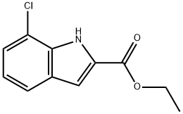 Ethyl 7-chloroindole-2-carboxylate Structural