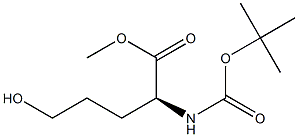 L-Norvaline,N-[(1,1-diMethylethoxy)carbonyl]-5-hydroxy-, Methyl ester Structural