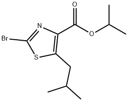 isopropyl 2-broMo-5-isobutylthiazole-4-carboxylate Structural