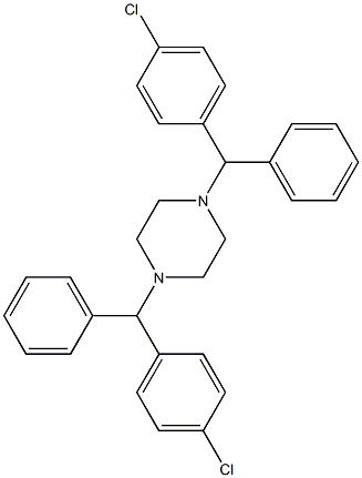 1,4-Bis[(4-chlorophenyl)-phenylMethyl]piperazine Structural Picture