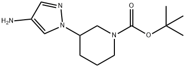 tert-butyl 3-(4-aMino-1H-pyrazol-1-yl)piperidine-1-carboxylate Structural
