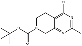 Tert-butyl 4-chloro-2-Methyl-5,6-dihydropyrido[3,4-d]pyriMidine-7(8H)-carboxylate Structural