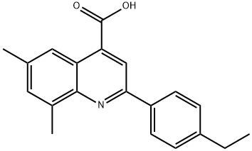 2-(4-ETHYLPHENYL)-6,8-DIMETHYLQUINOLINE-4-CARBOXYLIC ACID Structural