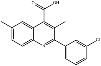 2-(3-CHLOROPHENYL)-3,6-DIMETHYLQUINOLINE-4-CARBOXYLIC ACID