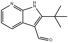 2-tert-Butyl-1H-pyrrolo[2,3-b]pyridine-3-carbaldehyde Structural