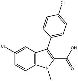 5-Chloro-3-(4-chlorophenyl)-1-methyl-1H-indole-2-carboxylic acid