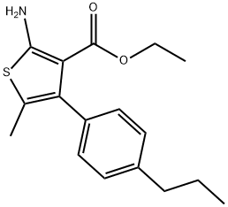 Ethyl 2-amino-5-methyl-4-(4-propylphenyl)-thiophene-3-carboxylate